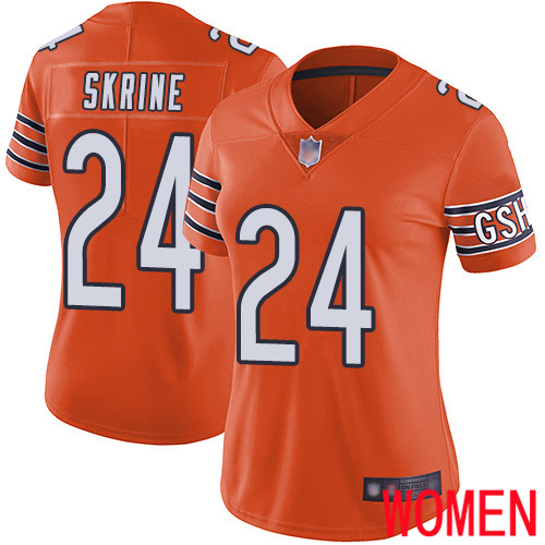Chicago Bears Limited Orange Women Buster Skrine Alternate Jersey NFL Football #24 Vapor Untouchable->youth nfl jersey->Youth Jersey